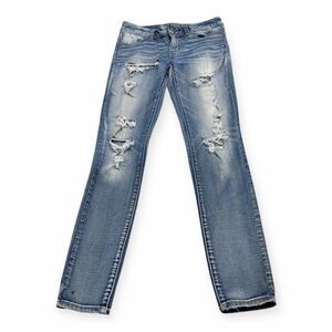 AMERICAN EAGLE AEO Women’s Blue Super Stretch Jegging Jeans Size 8